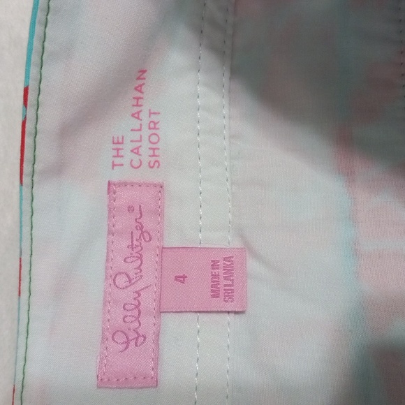 Lilly Pulitzer Callahan Shorts in Shorely Blue Don't Be Shellfish NWT - Picture 10 of 13